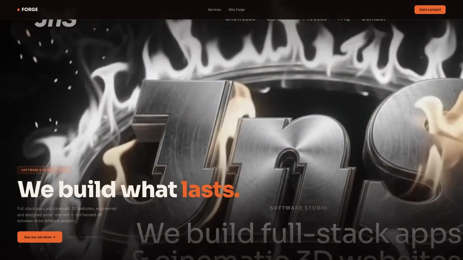 A scroll-driven animated website built with an AI coding assistant
