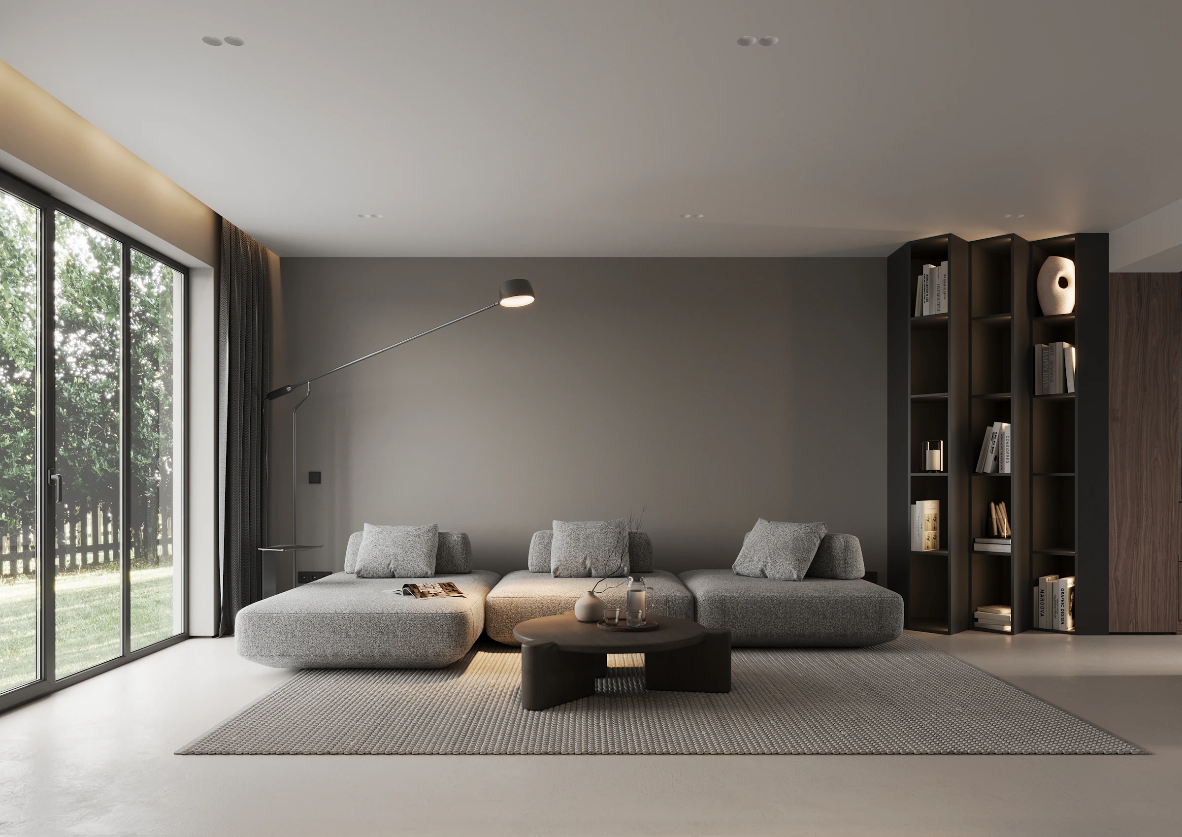 Living room at dusk