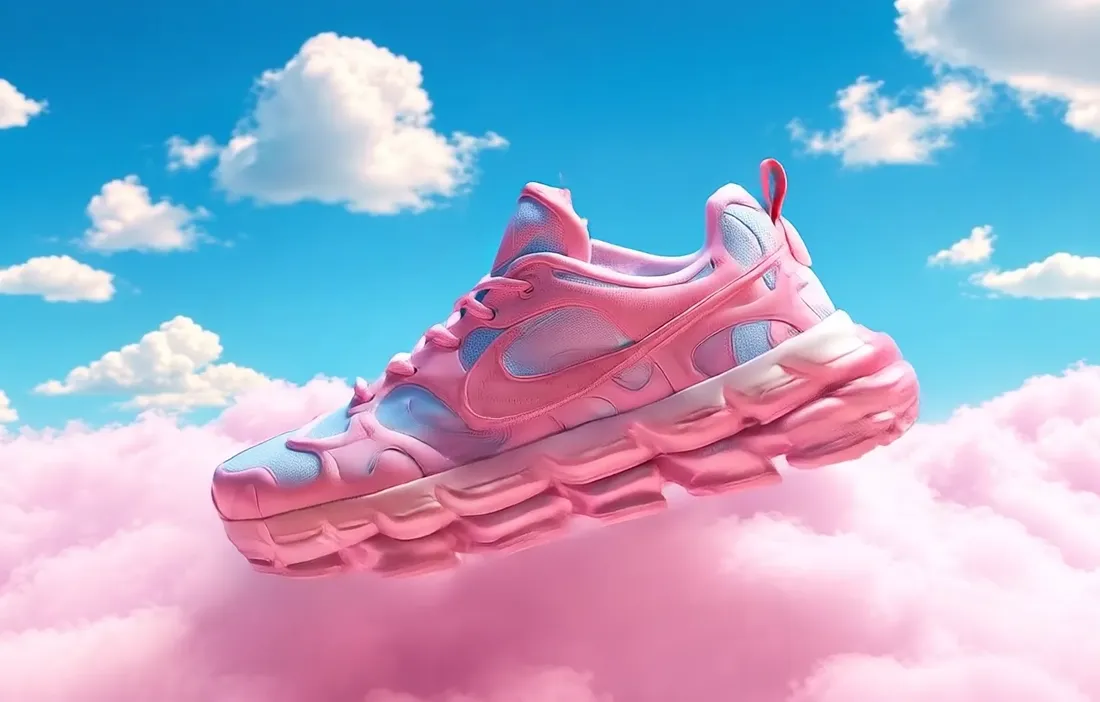 Nimbus 01 in the Dawn colourway, pink on pale cloud