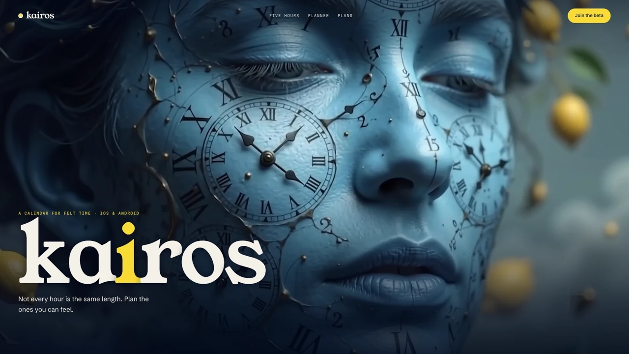 KAIROS website by Scrollhaus