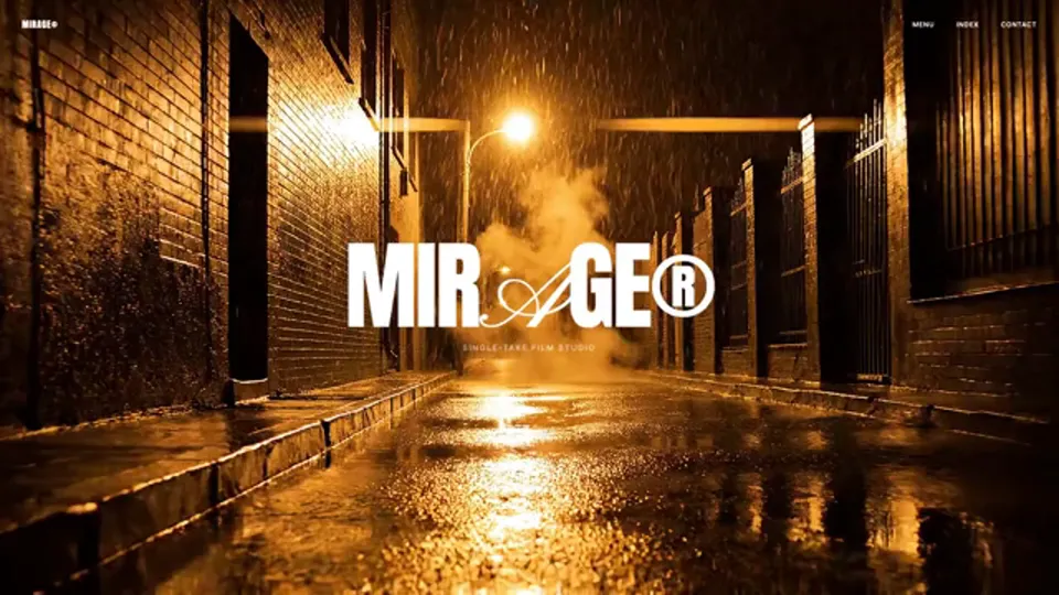 Mirage portfolio concept from the Scrollhaus Free to build collection