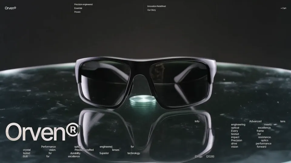 Orven ecommerce website concept available in Free to build