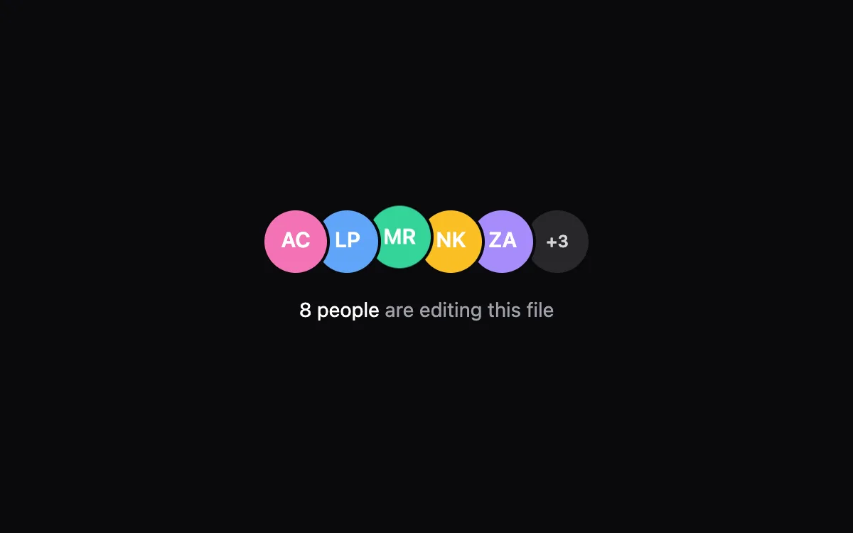 Avatar Stack component preview