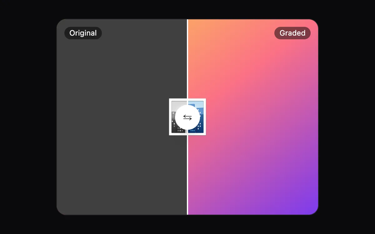 Before/After Slider component preview