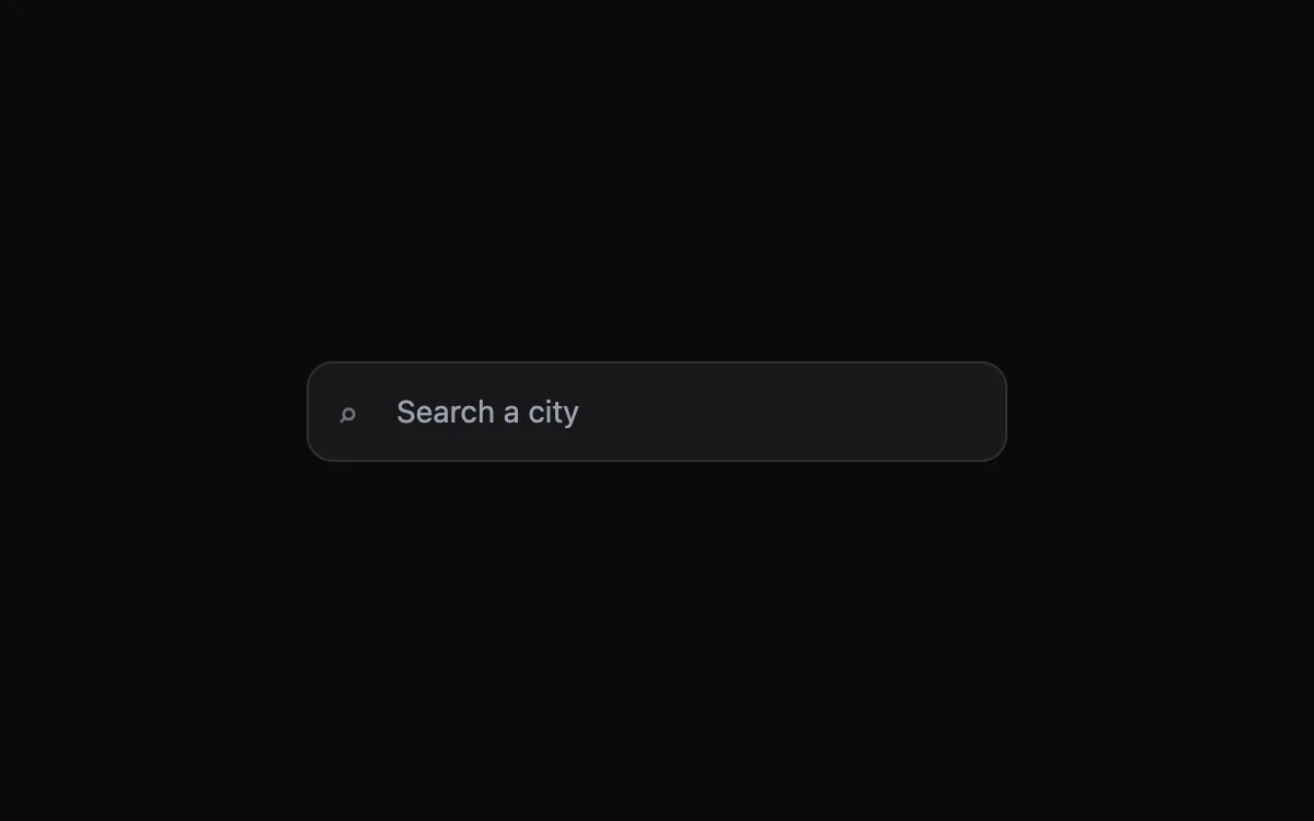 Combobox Search component preview
