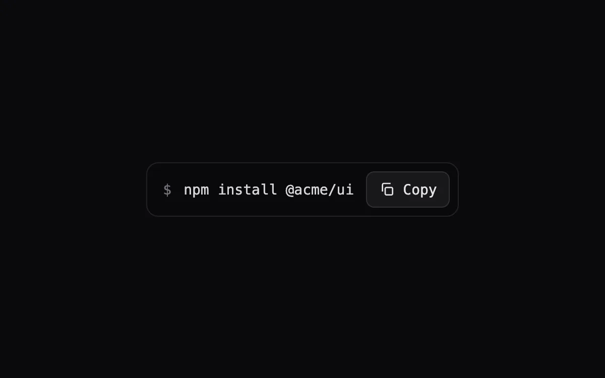 Copy Button component preview