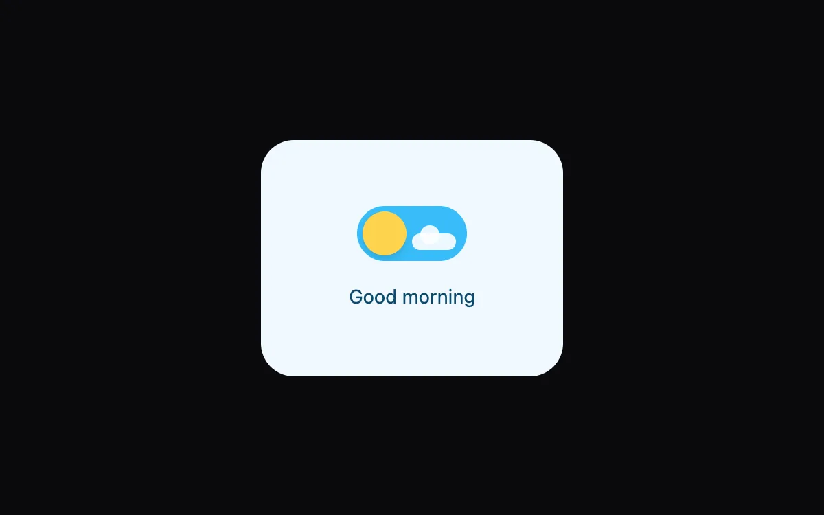 Day/Night Toggle component preview