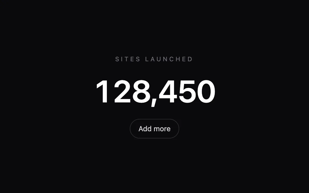 Number Ticker component preview