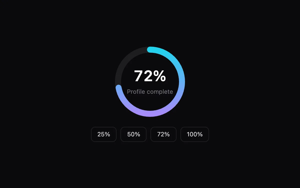 Progress Ring component preview