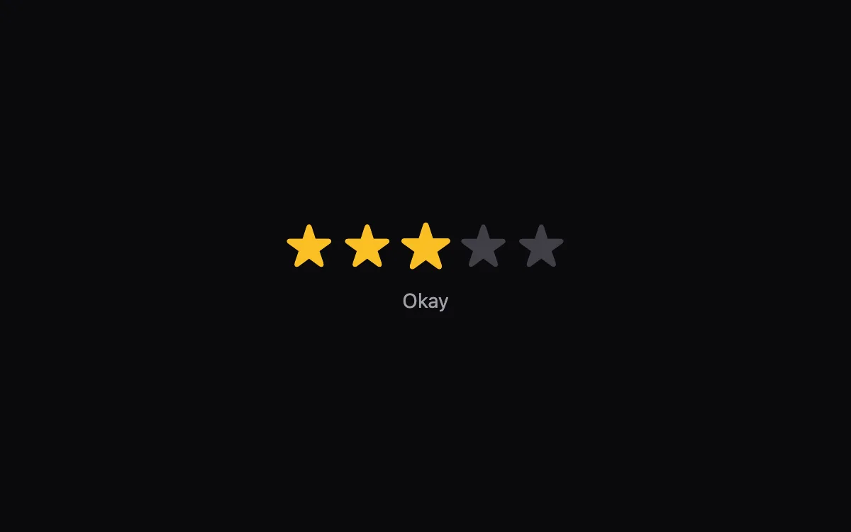 Star Rating component preview
