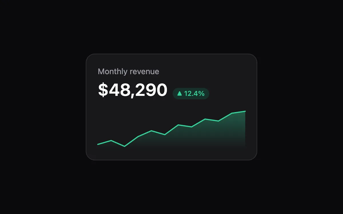 Stats Card component preview