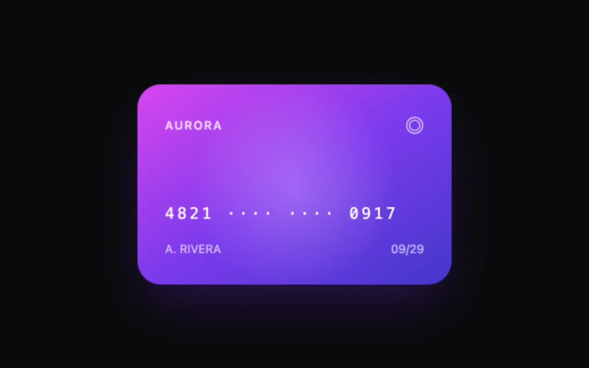 Tilt Card component preview